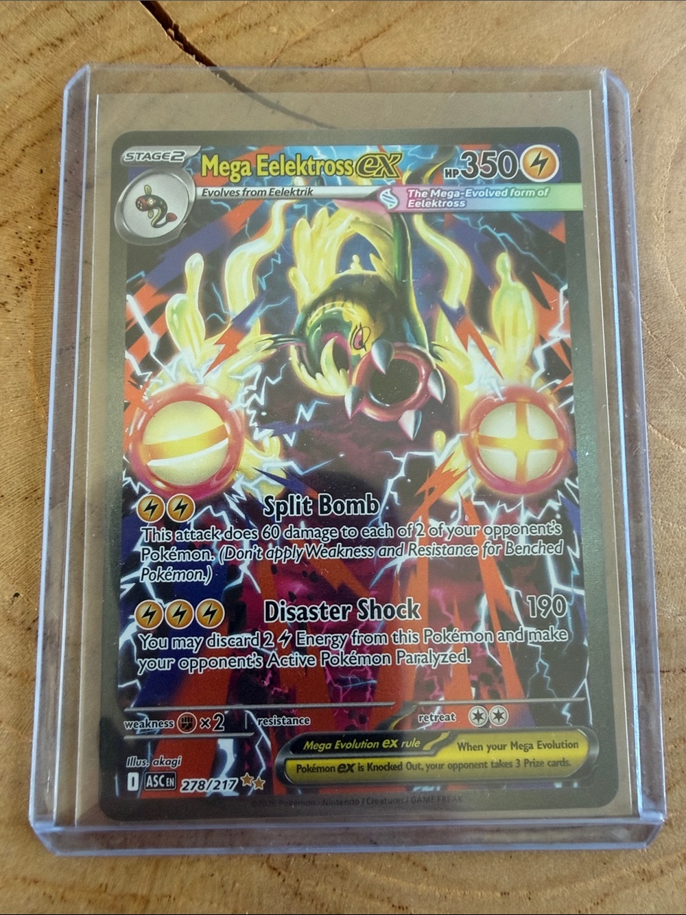 Mega Eelektross EX IR 278 from Ascended Heros